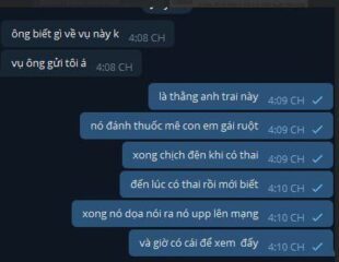 Anh họ đánh thuốc mê hấp diêm e gái dẫn đến có thai