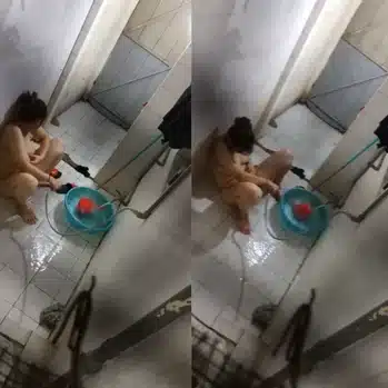 Quáy lén chị gái phòng bên lấy vòi xịt tự sướng