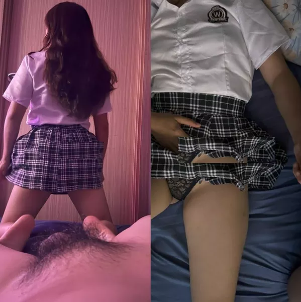 Chịch em người yêu chubby trong bộ đồ học sinh vừa đụ vừa rên em sướng anh ơi